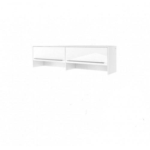 Sienas plaukts virs gultas CONCEPT PRO CP9, balts glancēts